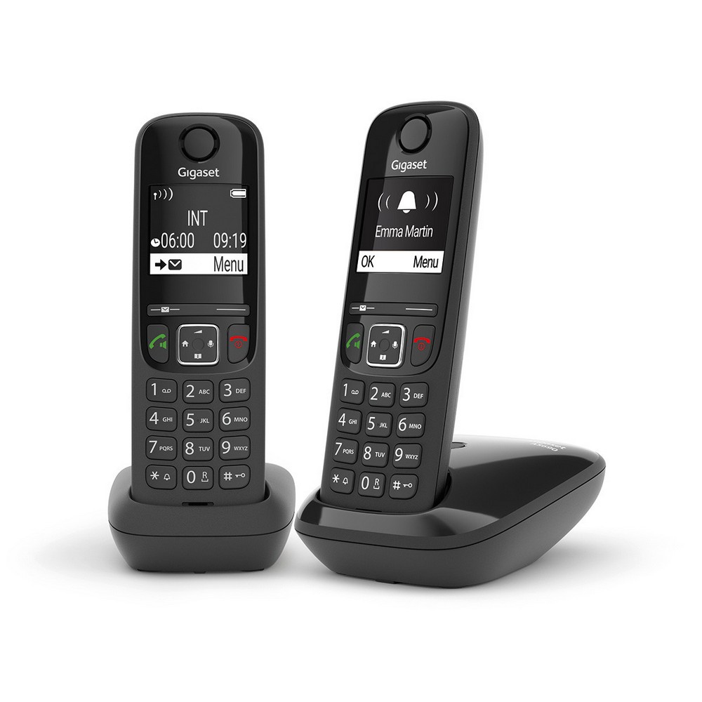 TELEFONO DECT GIGASET AS690 DUO BLACK