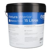 PINTURA PLASTICA MATE INTERIOR BLANCA 15L EDM