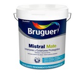 PINTURA PLASTICA BLANCA MATE MISTRAL 4L PARA INTERIOR Y EXTERIOR 5586674 BRUGUER