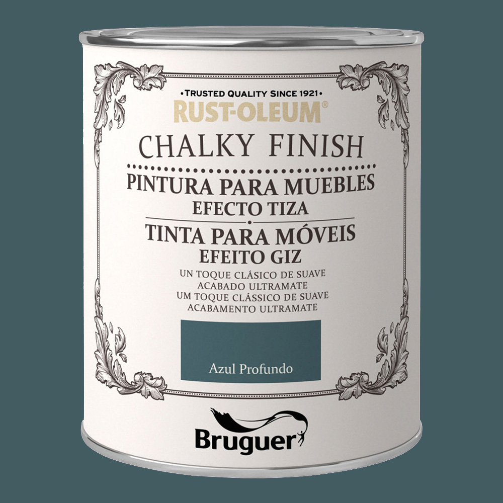 RUST-OLEUM CHALKY FINISH MUEBLES AZUL PROFUNDO 0,750L 5397530 BRUGUER