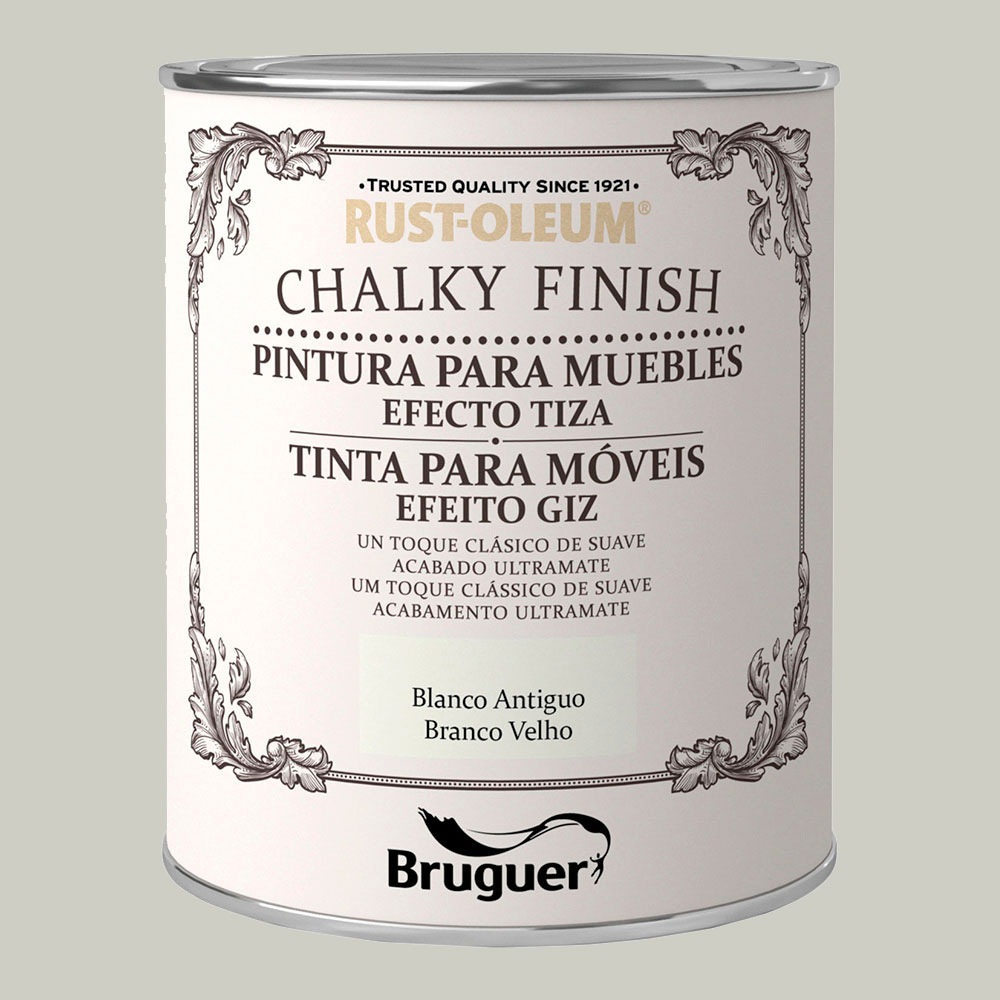 RUST-OLEUM CHALKY FINISH MUEBLES BLANCO ANTIGUO 0,750L 5397509 BRUGUER