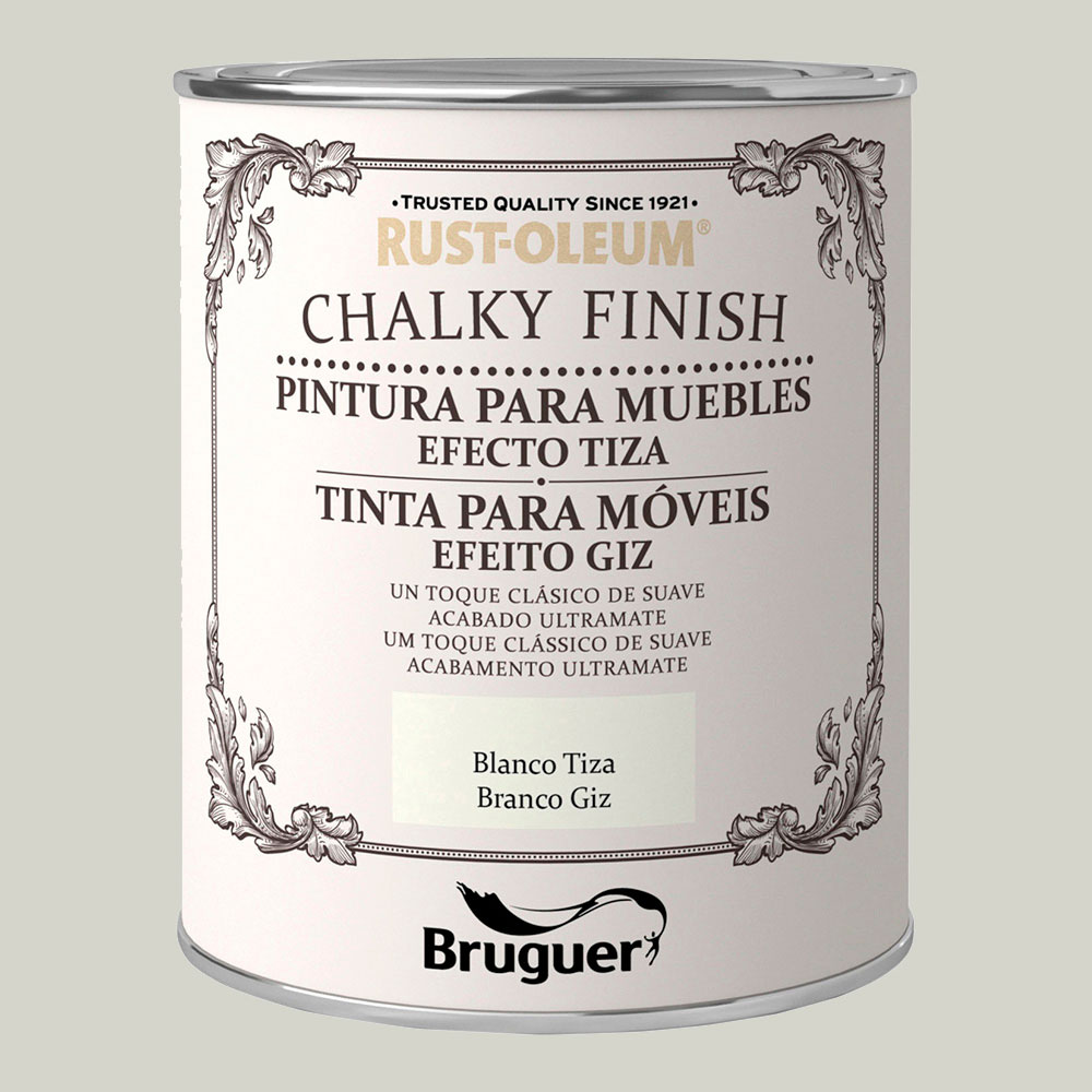 RUST-OLEUM CHALKY FINISH MUEBLES BLANCO TIZA 0,750L 5397506 BRUGUER