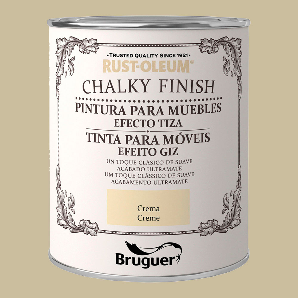 RUST-OLEUM CHALKY FINISH MUEBLES CREMA 0,750L 5397512 BRUGUER