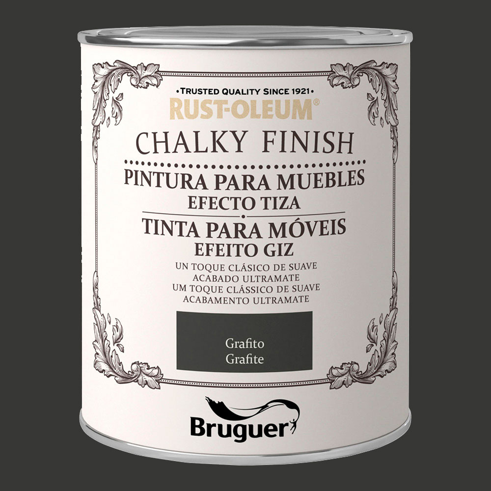 RUST-OLEUM CHALKY FINISH MUEBLES GRAFITO 0,750L 5397533 BRUGUER