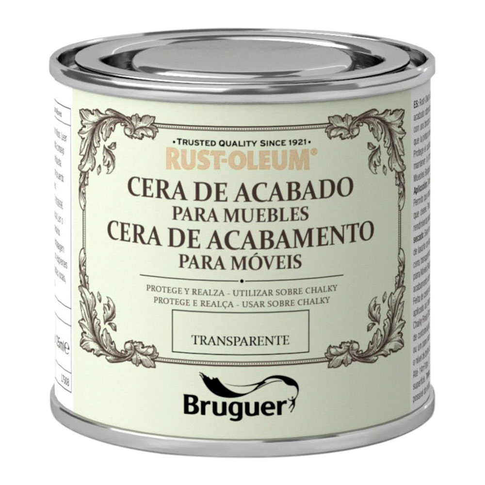 RUST-OLEUM CHALKY FINISH CERA PARA MUEBLES TRANSPARENTE 0,125L 5397501 BRUGUER