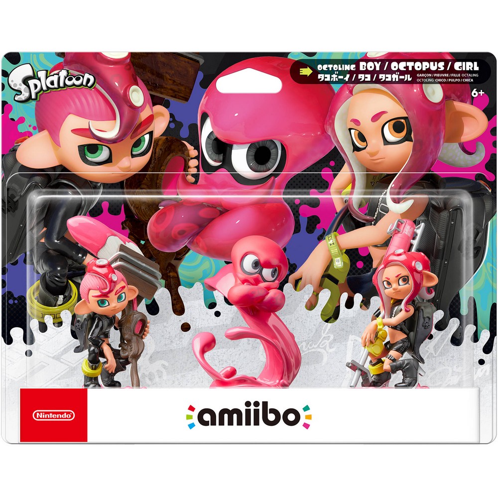 FIGURA AMIIBO OCTOLING GIRL BOY OCTOP