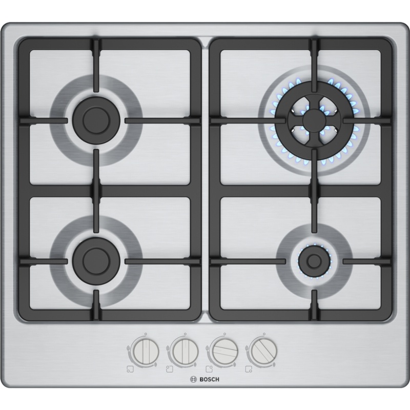 PLACA GAS 4 FUEGOS INOX BOSCH PGH6B5K90