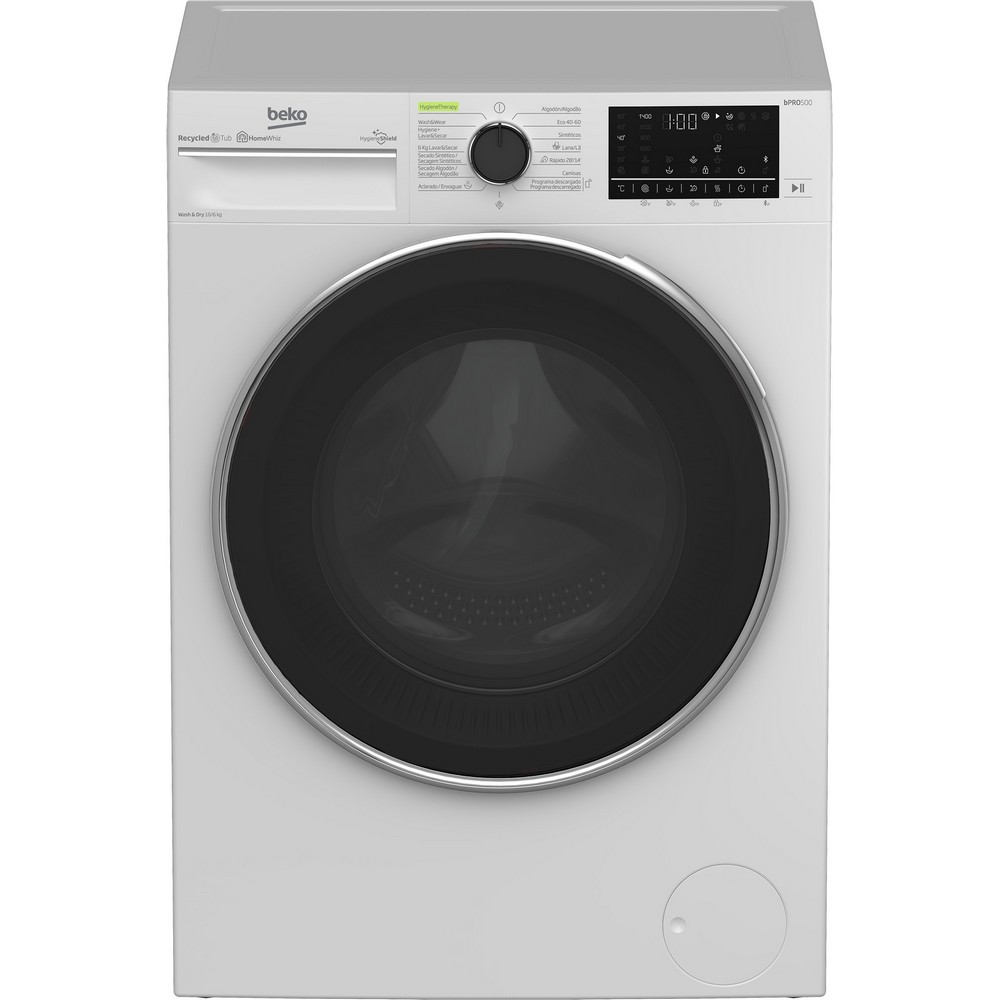 LAVADORA SECADORA 10 kg LAVADO y 6 kg SECADO 1400 rpm BEKO B5DFT510447W