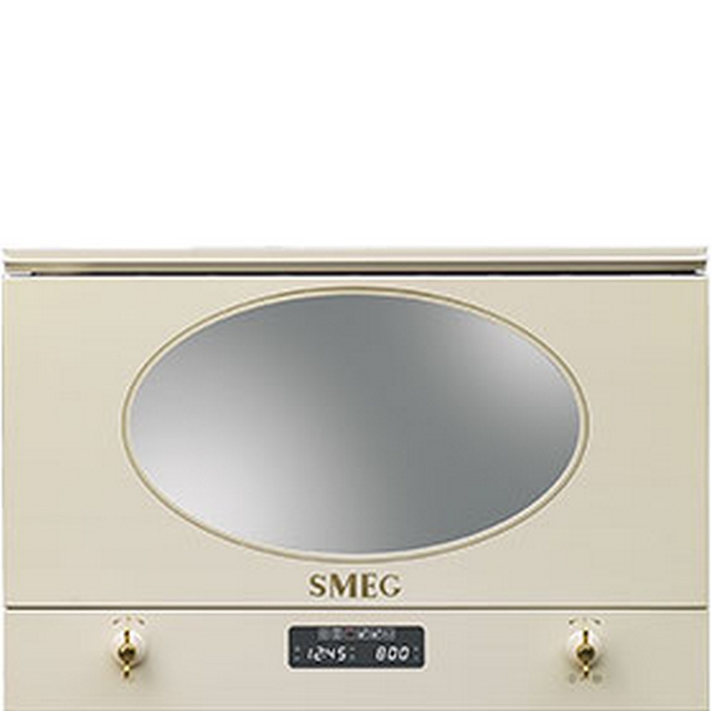 MICROONDAS LIBRE INSTALACION SMEG MP822PO 22L 850W GRILL DSP INT CREMA