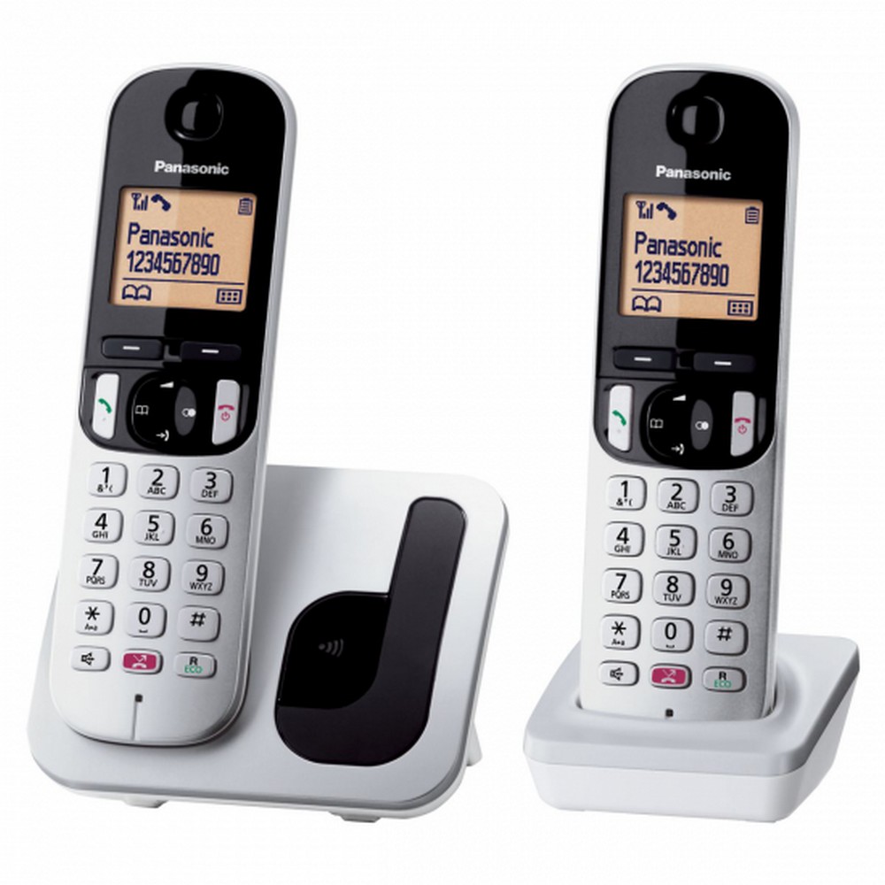 TELEFONO DECT PANASONIC KX-TGC252SPS GRIS Y NEGRO