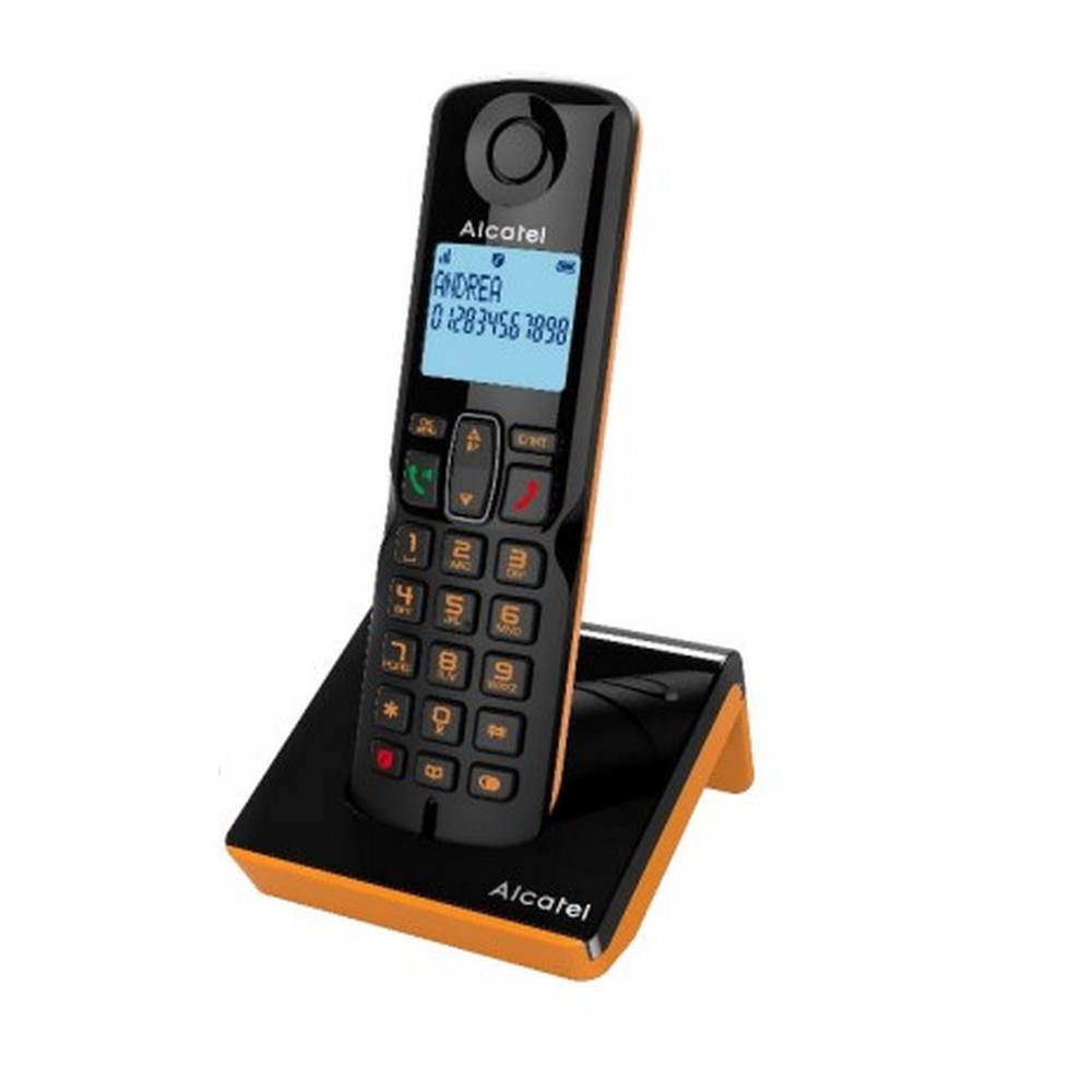 TELEFONO DECT ALCATEL S280 BLACK/ORAN ML CALL BLOC