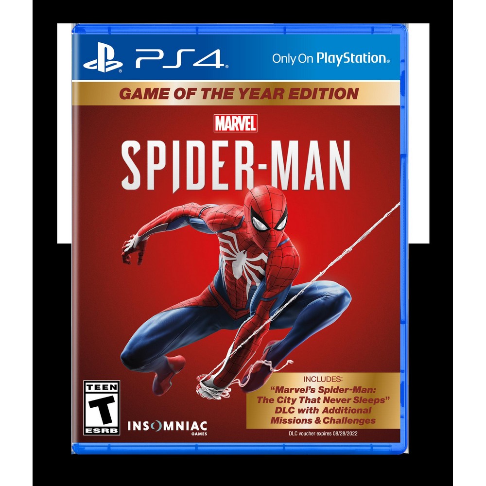 JUEGO PS4 SPIDERMAN GAME OF THE YEAR EDITION