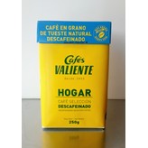 CAFÉ EN GRANO VALIENTE HOGAR DESCAFEINADO 250G