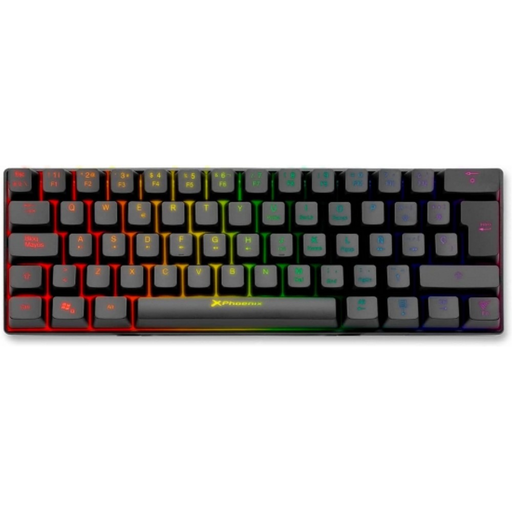 TECLADO PHOENIX MIRAGE RGB MECANICO GAMING NEGRO