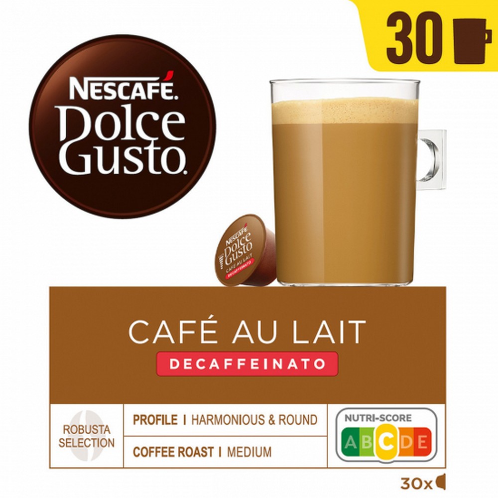 ESTUCHE DOLCE GUSTO 12518346 CAFE AULAIT DESCAFEINADO 30C