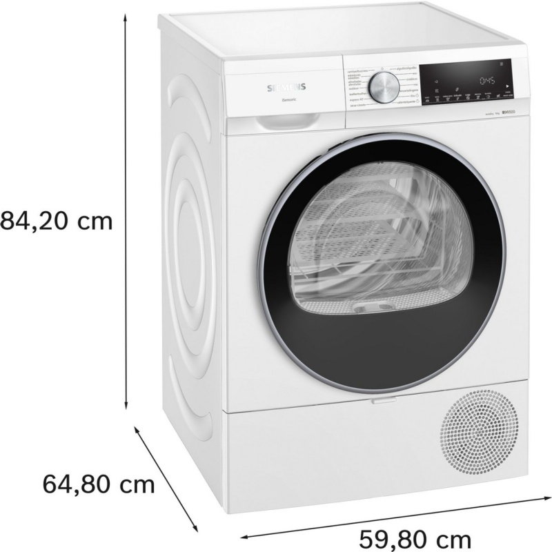 SECADORA CONDENSACION CON BOMBA DE CALOR 9 kg SIEMENS WQ42G200ES - Ítem4