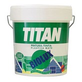 PINTURA PLASTICA INTERIOR-EXTERIOR MATE BIOLUX 15L TITAN A62000815