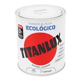 ESMALTE ECOLÓGICO AL AGUA SATINADO BLANCO 250ml TITANLUX 01T056614