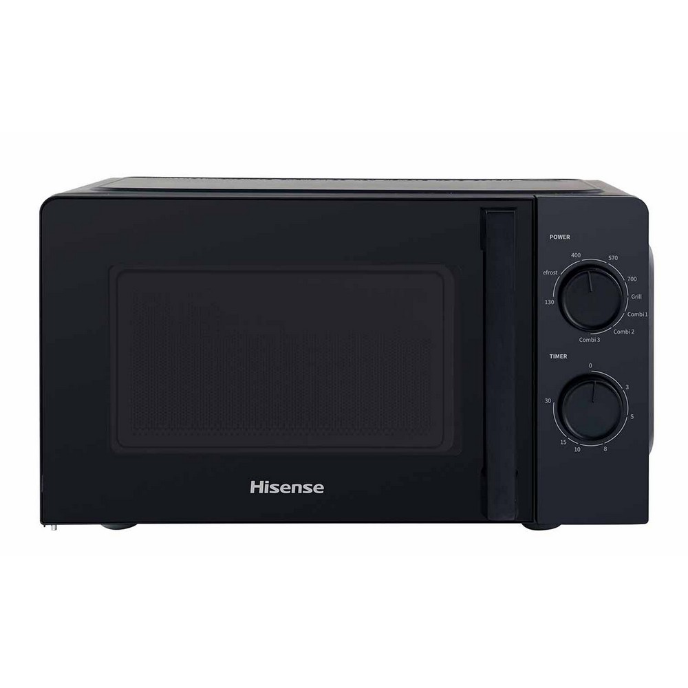 MICROONDAS NEGRO 20 litros CON GRILL HISENSE H20MOBS1HG