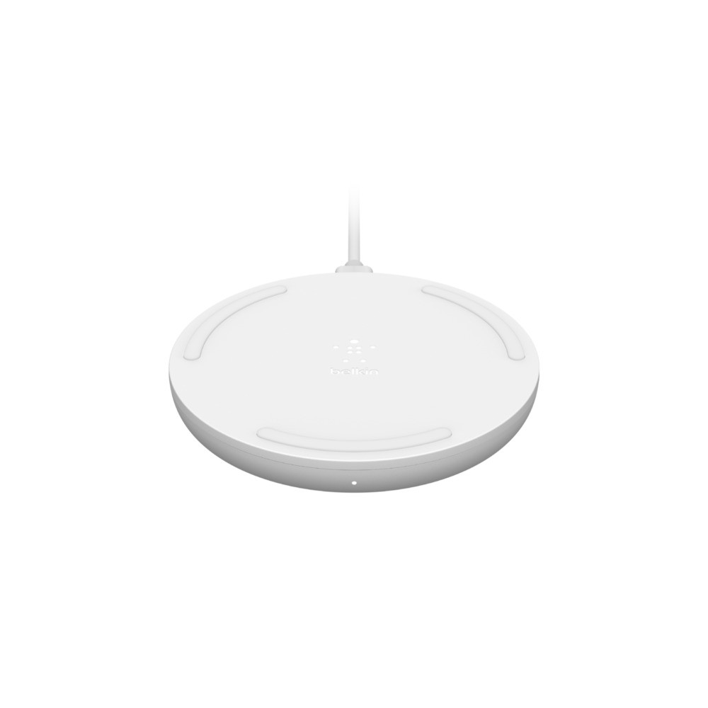 CARGADOR BELKIN QI 10W+BASE+CABLE BLANCO