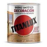 BARNIZ SINTÉTICO DECORACIÓN BRILLANTE INCOLORO 0,750L TITANLUX M10100034