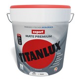 PINTURA VINÍLICA LAVABLE EXPORT BLANCO DECORACIÓN 15L TITANLUX F31110015