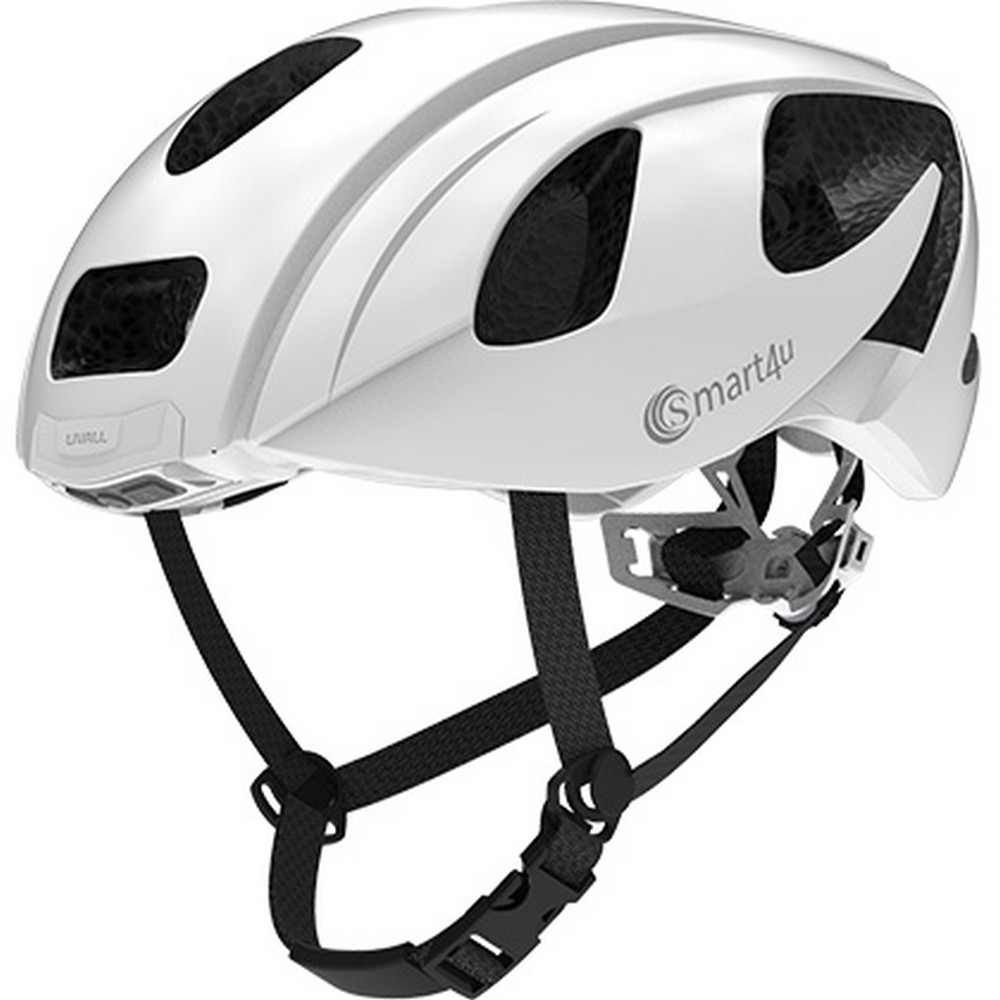 CASCO CICLISMO UNISEX CON MICROFONO Y AURICULAR TALLA M/ BLANCO SMART4U SH55