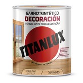 BARNIZ SINTÉTICO DECORACIÓN SATINADO INCOLORO 0,250L TITANLUX M11100014