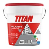 PINTURA ACRÍLICA FACHADAS MATE F-4 BLANCO 4L TITAN 125670004