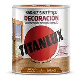 BARNIZ SINTÉTICO DECORACIÓN BRILLANTE NOGAL 0,250L TITANLUX M10100314