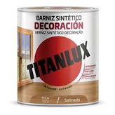 BARNIZ SINTÉTICO DECORACIÓN SATINADO TECA 250ml TITANLUX M11100914