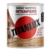 BARNIZ SINTÉTICO INTEMPERIE BRILLANTE INCOLORO 0,250L TITANLUX M14100014