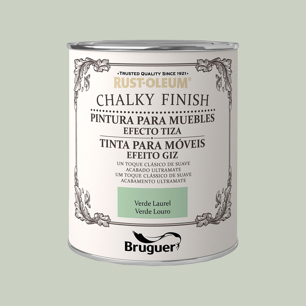 RUST-OLEUM CHALKY FINISH MUEBLES VERDE LAUREL 0,750l 5397547 BRUGUER