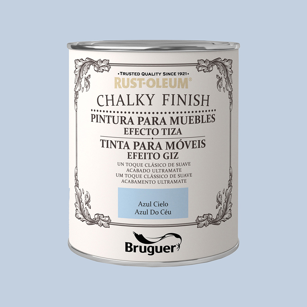 RUST-OLEUM CHALKY FINISH MUEBLES AZUL CIELO 0,750l 5397549 BRUGUER