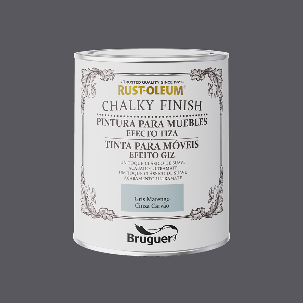 RUST-OLEUM CHALKY FINISH MUEBLES GRIS MARENGO 0,750l 5733887 BRUGUER