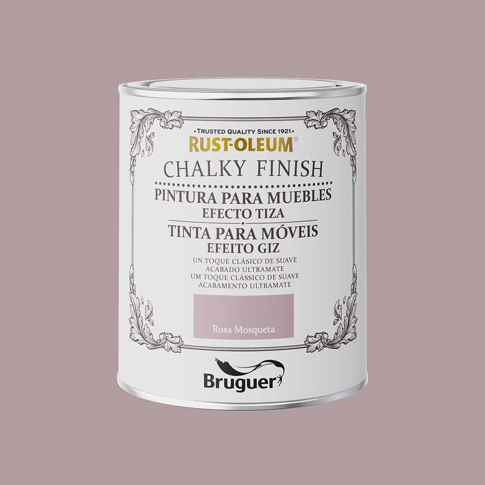 RUST-OLEUM CHALKY FINISH MUEBLES ROSA MOSQUETA 0,750l 5733892 BRUGUER