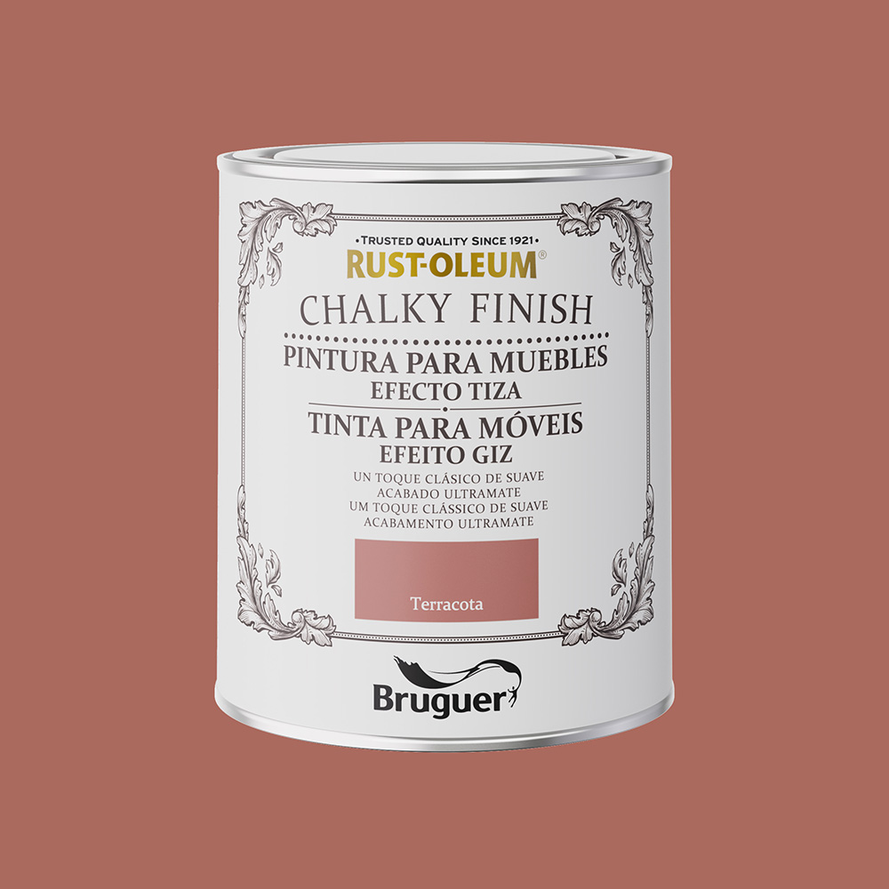 RUST-OLEUM CHALKY FINISH MUEBLE TERRACOTA 0,750l 5733893 BRUGUER