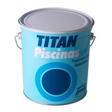 PINTURA PARA PISCINAS AL AGUA COLOR BLANCO MATE 4 L TITAN 5806106