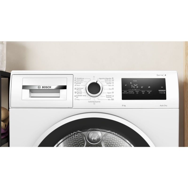 SECADORA CONDENSACION CON BOMBA DE CALOR 8 kg BOSCH WTR85V00ES 1