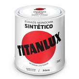 ESMALTE SINTÉTICO MONOCAPA BRILLANTE BLANCO EXTERIORES 566E 250ml TITANLUX 5809021