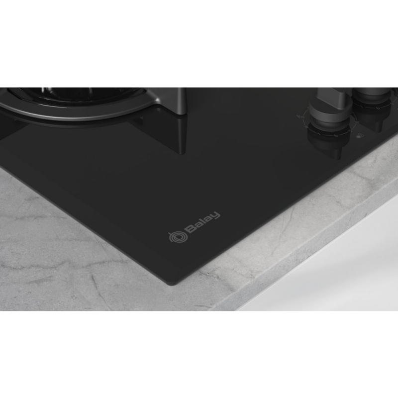 PLACA CRISTAL GAS 3 FUEGOS BALAY 3ETG663RN 2