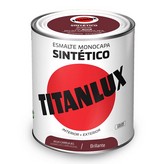 ESMALTE SINTÉTICO MONOCAPA ROJO CARRUAJES BRILLANTE 750ml TITANLUX 5808985