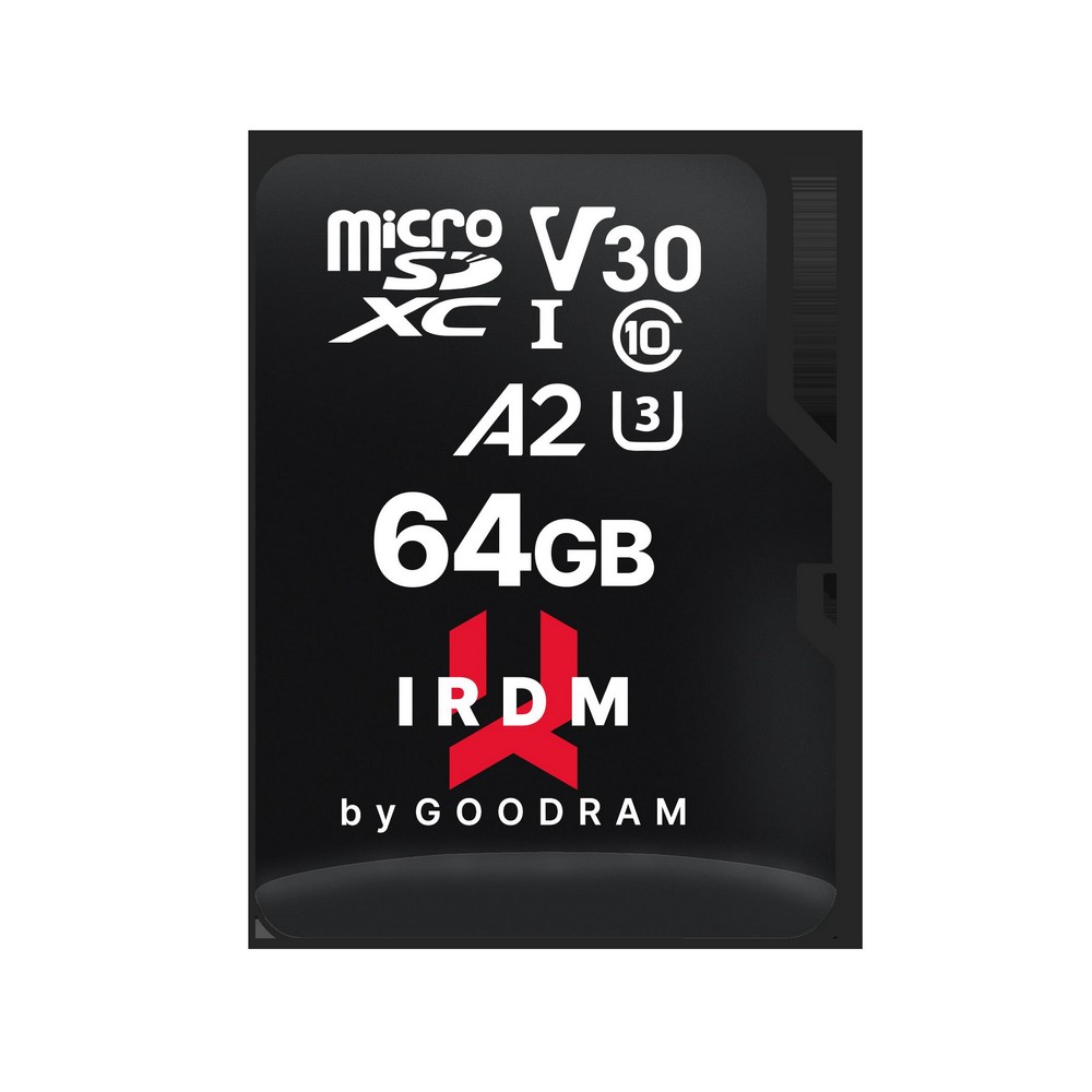 TARJETA DE MEMORIA GOODRAM MICRO SD 64GB UHS I U3 A2 +ADAP