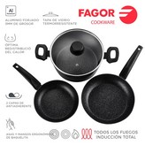 BATERIA COCINA FAGOR VIVANT 2 SARTENES 24-20cm Y CAZUELA 24cm