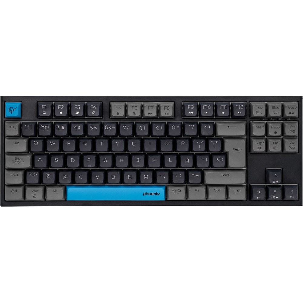 TECLADO PHOENIX ROYAL TKL MECANICO GAMING NEGRO