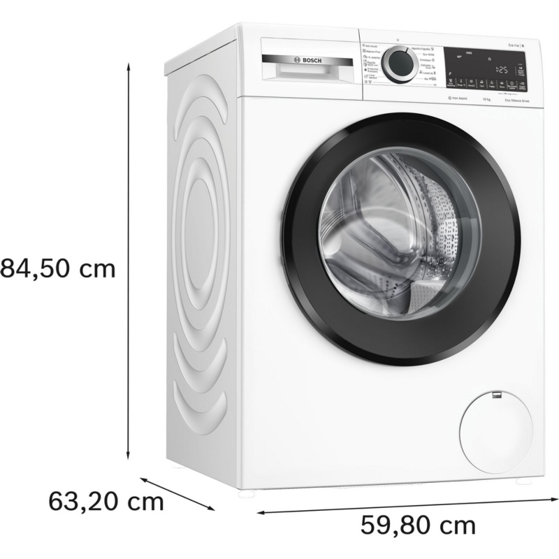 LAVADORA CARGA FRONTAL 10 kg y 1400 rpm BOSCH WGG254Z5ES 2
