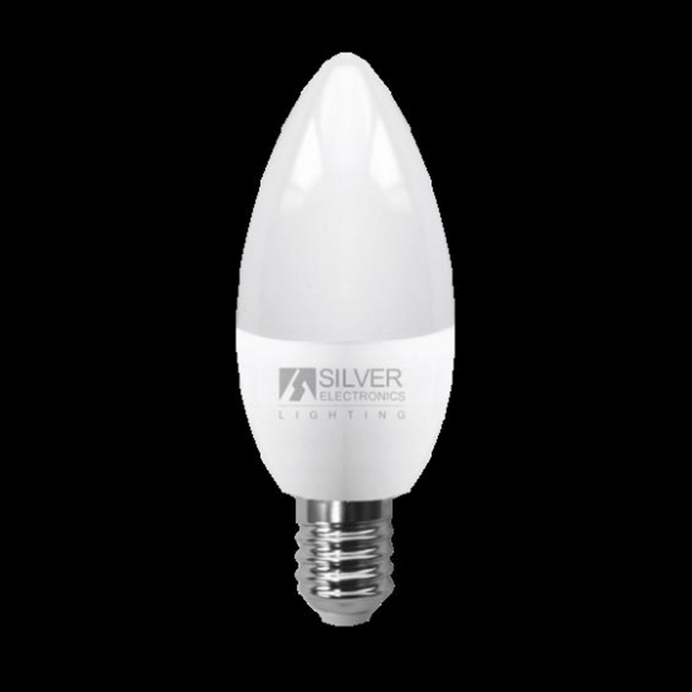 BOMBILLAS SILVERELECTRONICS LED ECO VELA E14 4000K 600LM - Ítem