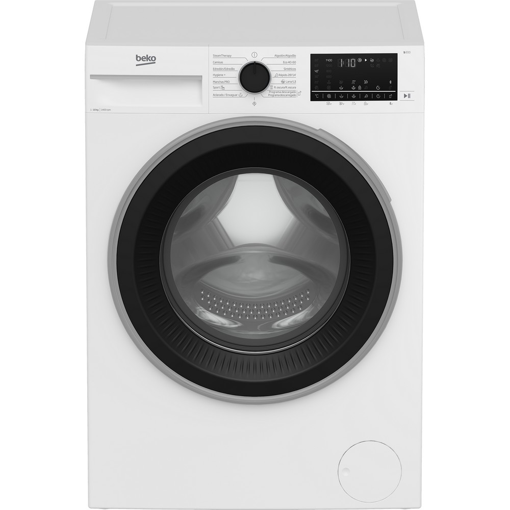 LAVADORA CARGA FRONTAL BLANCA 10 kg 1400 rpm BEKO B3WFT510415W