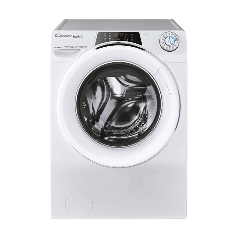 LAVADORA CARGA FRONTAL BLANCA 8 kg y 1400 rpm CANDY RO1486DWMCT1S