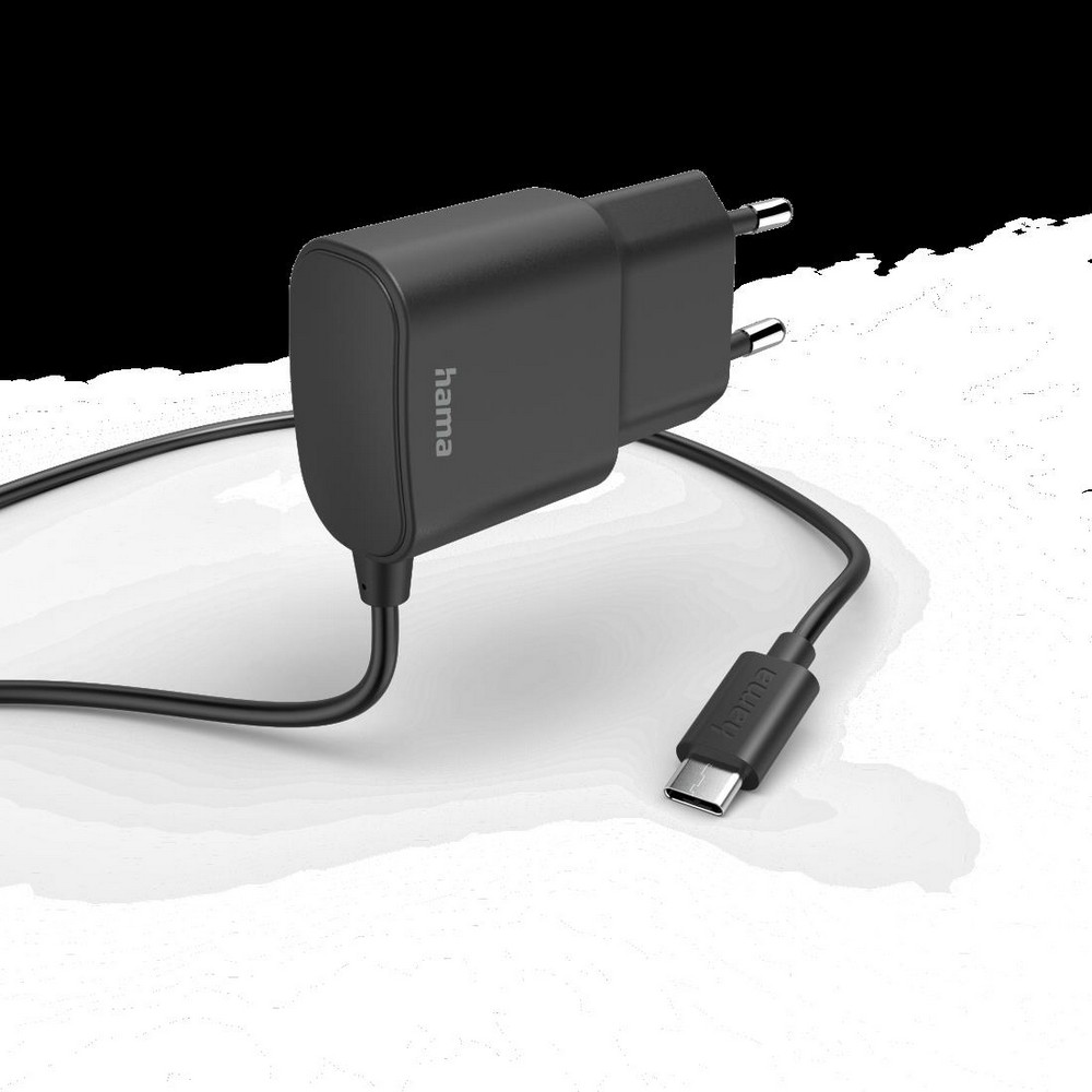 CARGADOR HAMA 00201618 220V 12W USB-C NEGRO